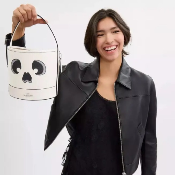 SALE 2024 Coach Halloween Trick Or Treat Bucket Halloween Ghost New - Picture 7 of 8